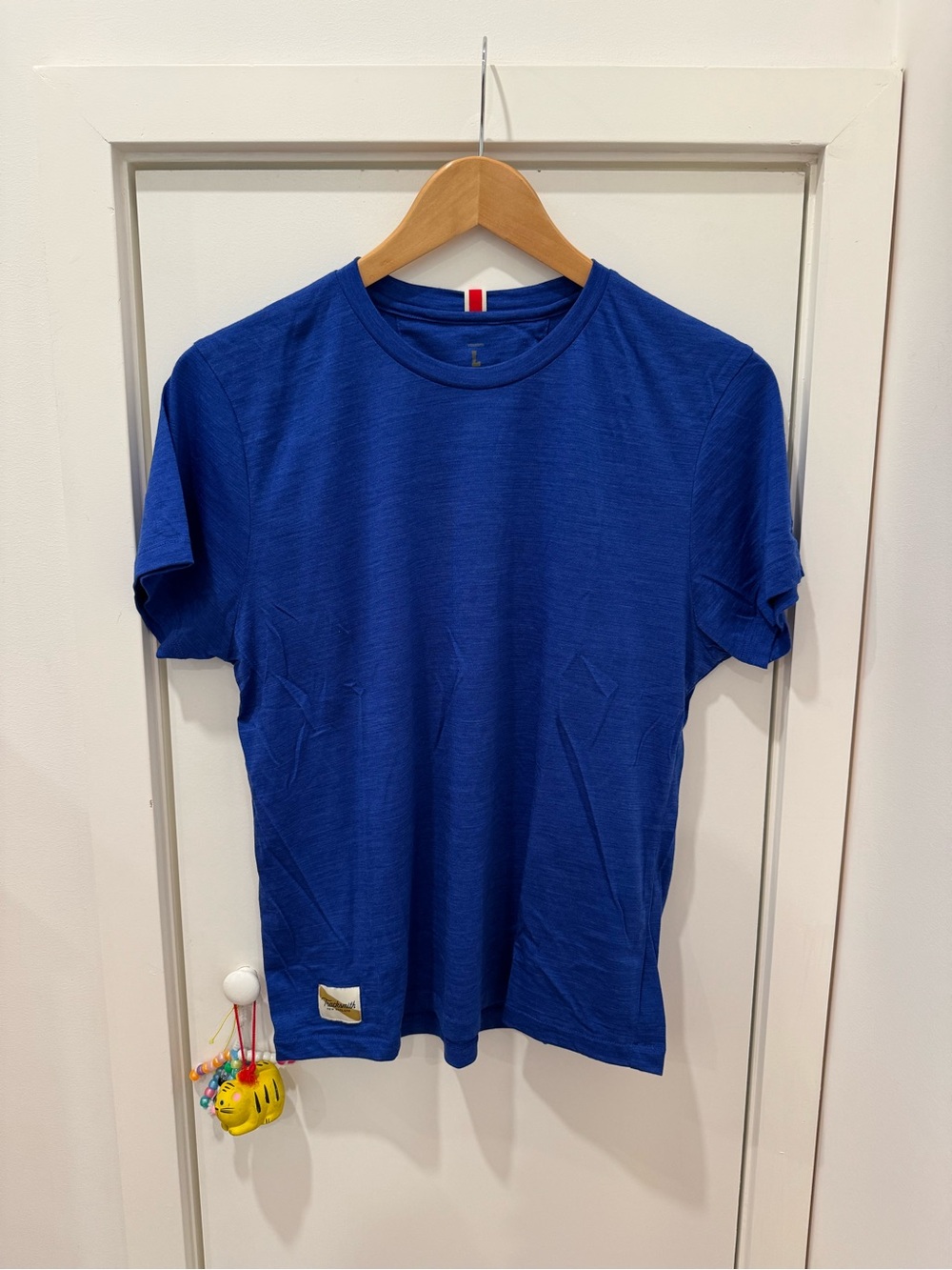 Tracksmith Women's Harrier Tee - Merino Wool Short Sleeve Tee in Royal Blue